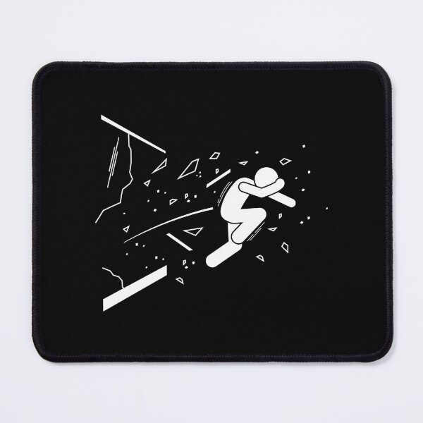 Item preview, Man Jump And Breaking Through Glass Window Stickman White Version designed and sold by Stickman--.
