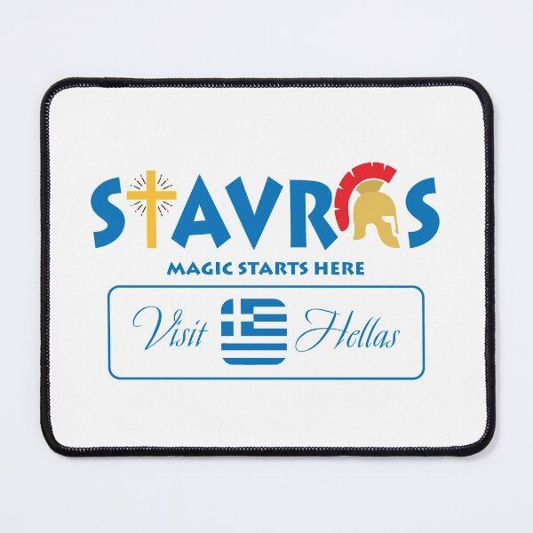 Item preview, Greece Logo Design with Cross, Helmet and Hellas Flag designed and sold by Blok45.