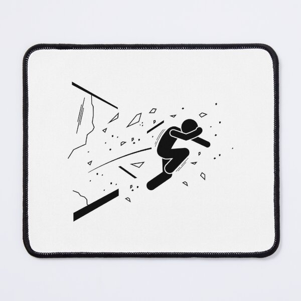 Item preview, Copy of Man Jump And Breaking Through Glass Window Stickman Black Version designed and sold by Stickman--.