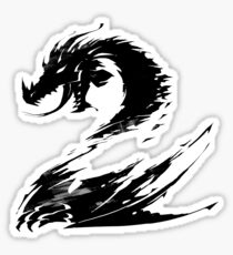 Dragon GW2 Black Sticker
