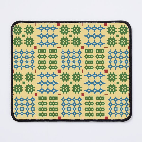 Item preview, Welsh Tapestry Pattern, Carthen Cymraeg, Cymreig (green and blue) designed and sold by Celticana.