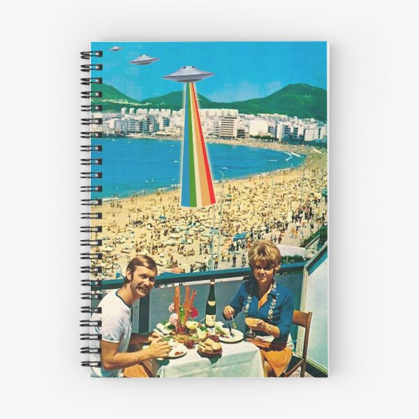 Item preview, A Summer Vacation - UFOs on the beach designed and sold by MsGonzalez.
