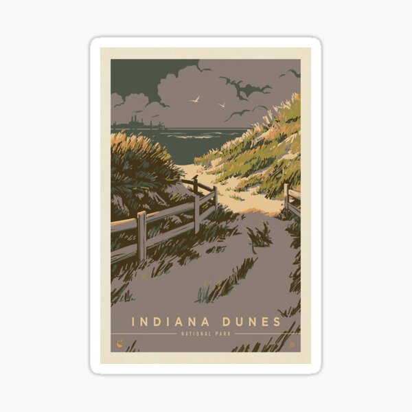 Item preview, Indiana Dunes National Park Lake Breeze Poster, Poster Minimalist Print, Sticker or Canvas Print, Home Wall Art, Office Wall Decor designed and sold by DojiHome.