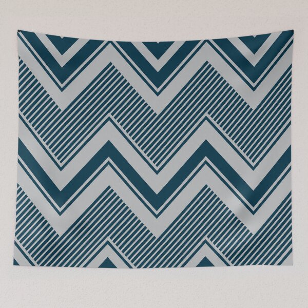 Item preview, Blue and gray zig zag pattern designed and sold by BLMcreations.