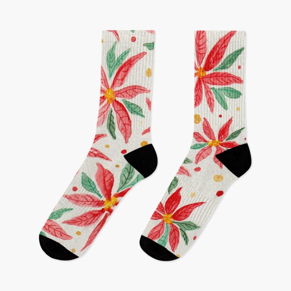 Item preview, Seasonal, Christmas and Holiday, Red Poinsettia Floral Mix designed and sold by DaisyGirlDesign.