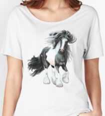 Prince, Gypsy Vanner Horse Women's Relaxed Fit T-Shirt