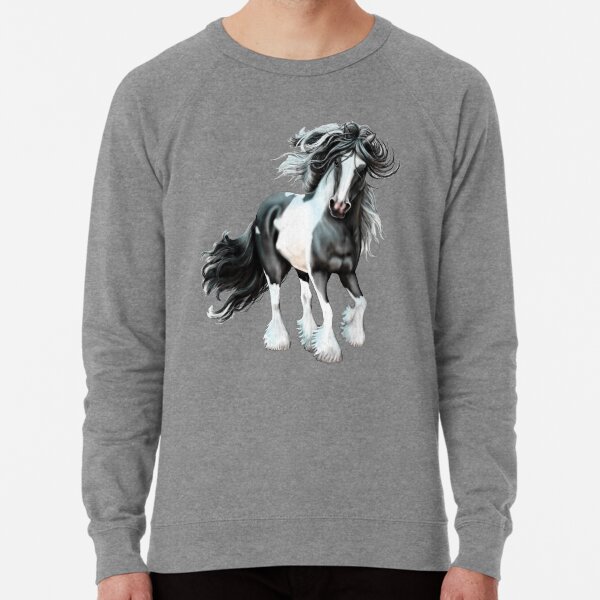 Prince, Gypsy Vanner Horse Lightweight Sweatshirt