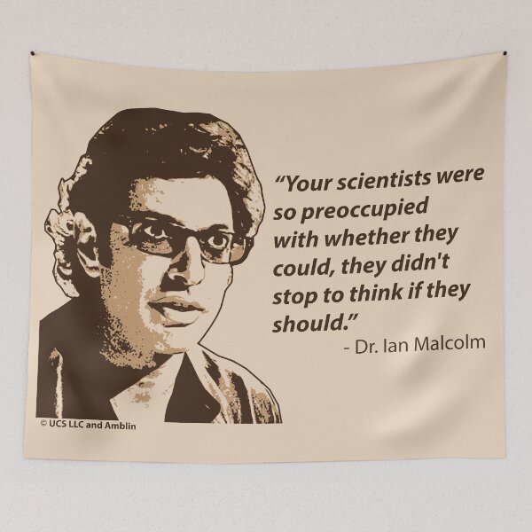 Item preview, Dr. Ian Malcolm Graphic designed and sold by Luhmdesign.