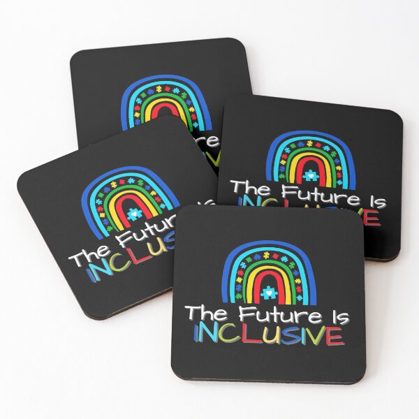 Item preview, The Future Is Inclusive Autism Rainbow designed and sold by For Little Monkeys.