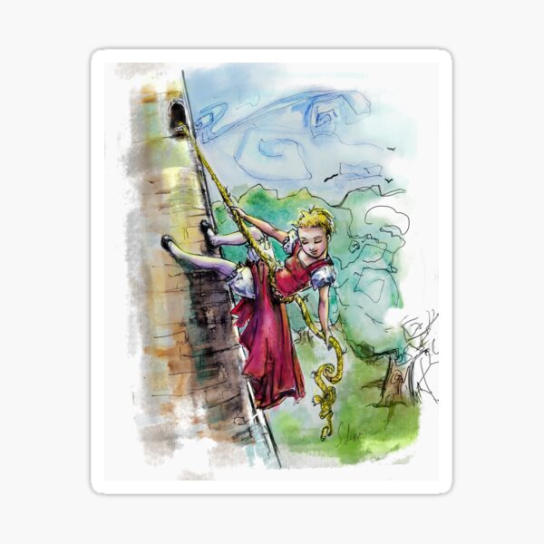 Rapunzel, She's no victim. Sticker