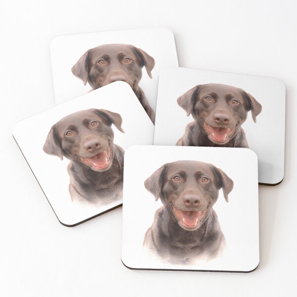 Item preview, Smiling Chocolate Labrador Retriever designed and sold by Last Ray Visuals.