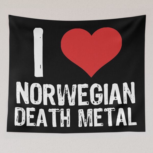Item preview, I Love Norwegian Death Metal designed and sold by The "I Love Everything" Shop.