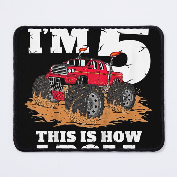 Item preview, Kids Monster Truck 5th Birthday Boy 5 Year Old designed and sold by MivaanshiAhe.
