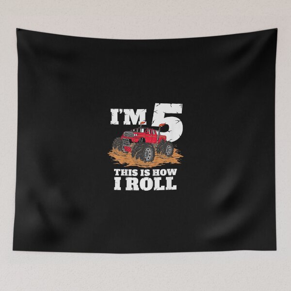 Item preview, Kids Monster Truck 5th Birthday Boy 5 Year Old designed and sold by MivaanshiAhe.