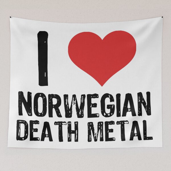 Item preview, I Love Norwegian Death Metal designed and sold by The "I Love Everything" Shop.