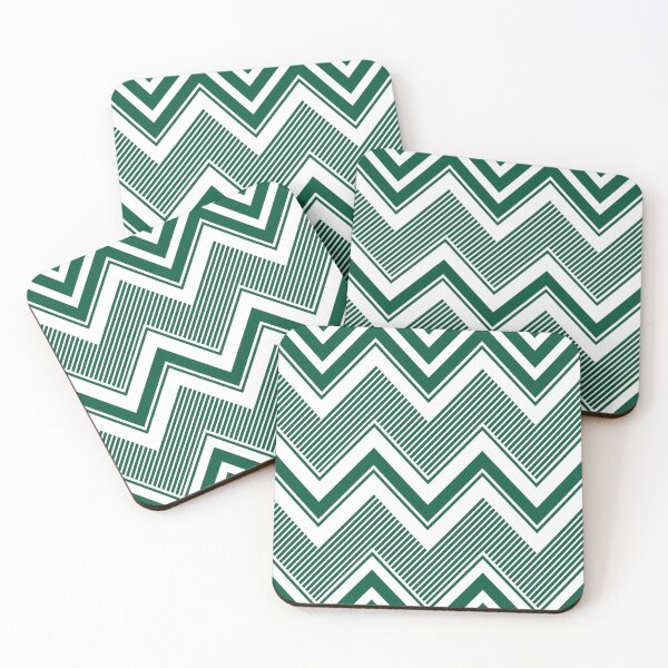 Item preview, Green and white zig zag pattern designed and sold by BLMcreations.