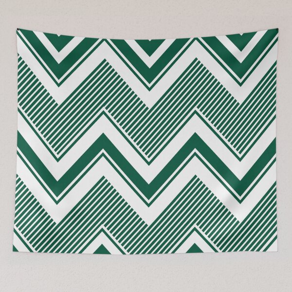 Item preview, Green and white zig zag pattern designed and sold by BLMcreations.