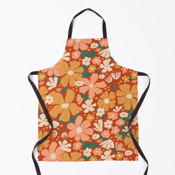 Item preview, Blooming Garden on Mahogany Red designed and sold by latheandquill.
