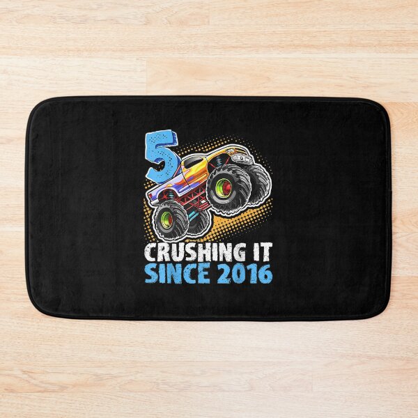 Item preview, 5 Crushing Itince 2016 Monster Truck 5th Birthday Boy designed and sold by MuratshiMana.