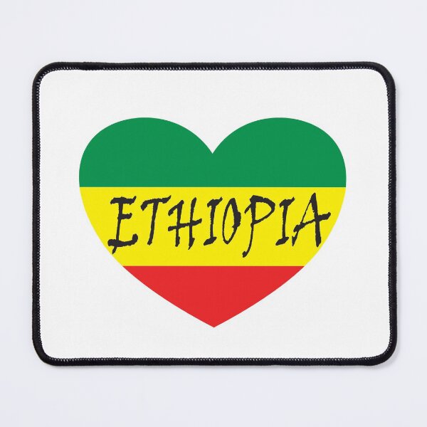 Item preview, Ethiopian Heart Flag, Love Ethiopia designed and sold by Mesti.