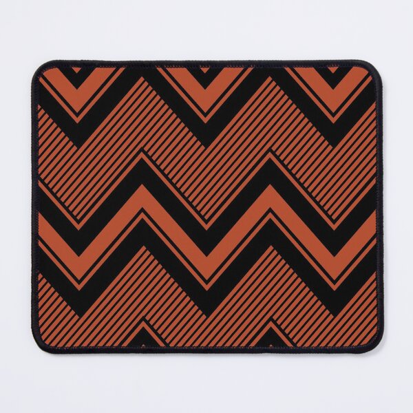 Item preview, Black and orange zig zag pattern designed and sold by BLMcreations.