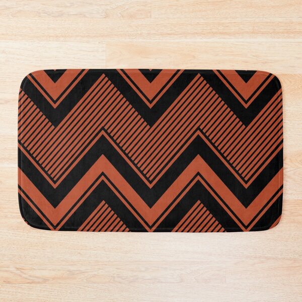 Item preview, Black and orange zig zag pattern designed and sold by BLMcreations.