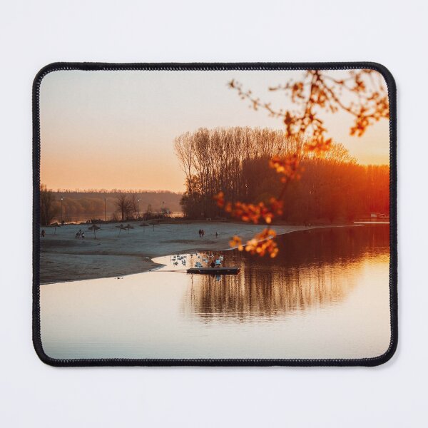 Item preview,  SUNSET BEACH LAKESIDE SUN DAWN WATER LAKE REFLECTION LANDSCAPE SNOW designed and sold by MonArtisteSam.