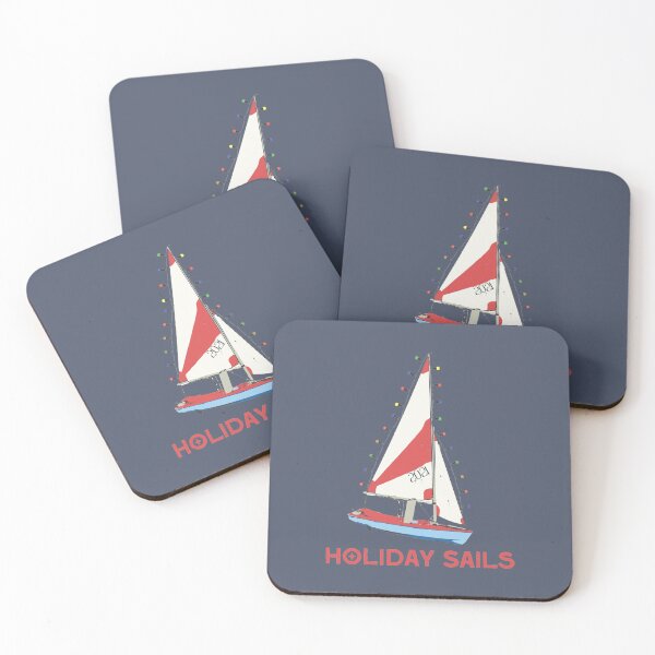 Item preview, Holiday Sails 2021 Vintage Sailboat designed and sold by SharksOnShore.