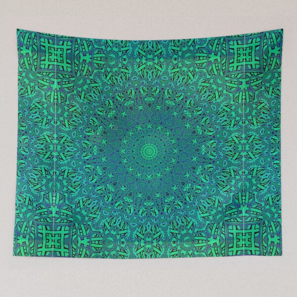 Item preview, Boho Green Mandala  designed and sold by shantilovesart.