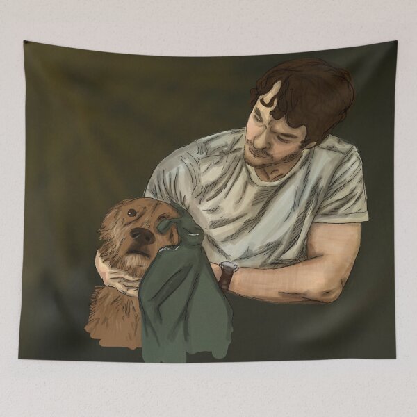Item preview, man plans dog laughs designed and sold by thebeespatella.