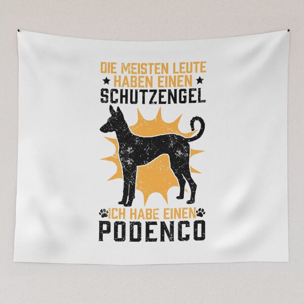 Item preview, Podenco Guardian Angel Spanish Hunting Dog saying designed and sold by madgrfx.