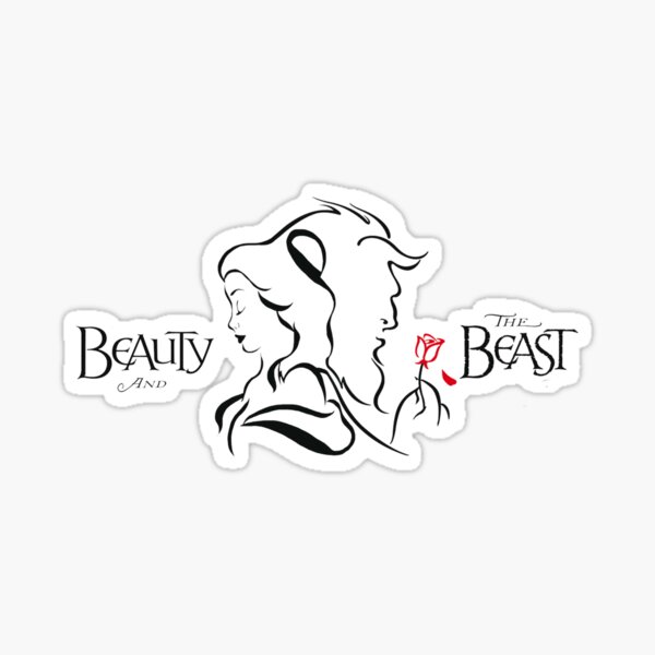 Beauty And The Beast Vinyl Decal Sticker 6 X 6 Ikea Ribba Frame Black