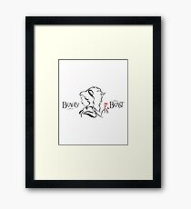Beauty and The Beast Framed Print