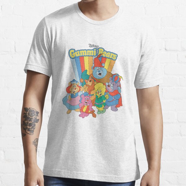 Disney Adventures of the Gummi Bears Retro - Short Sleeve Cotton T-Shirt  for Adults -Customized-Charcoal Heather 