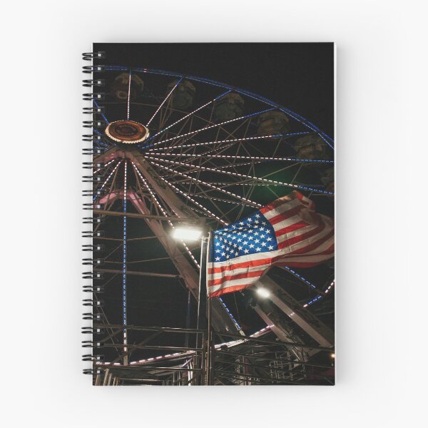 Item preview, Americana American Flag With A Red White And Blue Ferris Wheel designed and sold by JLPhotographer.