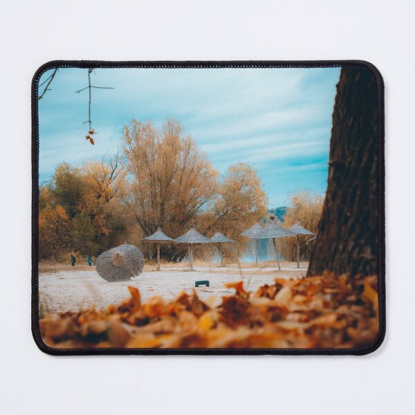 Item preview, AUTUMN SEASON BEACH PARASOL NATURE TREE LANDSCAPE LEAF SUNSET DAWN SUN designed and sold by MonArtisteSam.