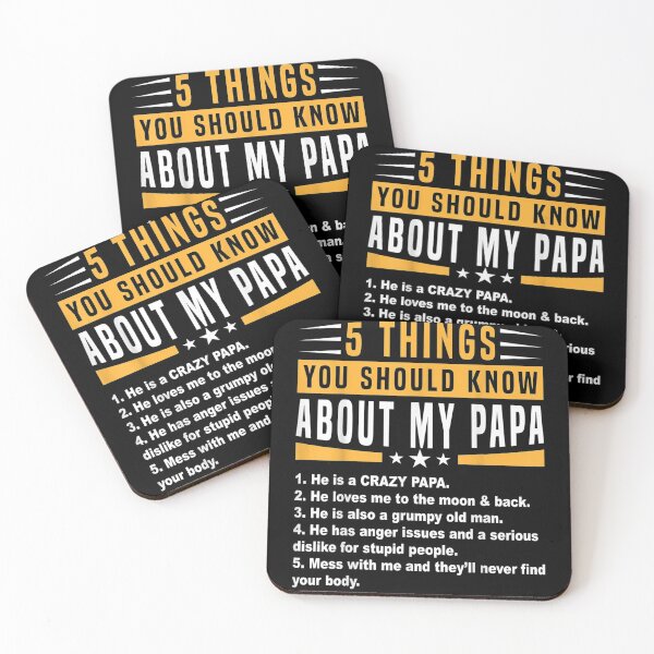 Artikelvorschau, 5 Dinge, die du über meinen Papa-Vatertag wissen solltest entworfen und verkauft von SemajshiMaah.