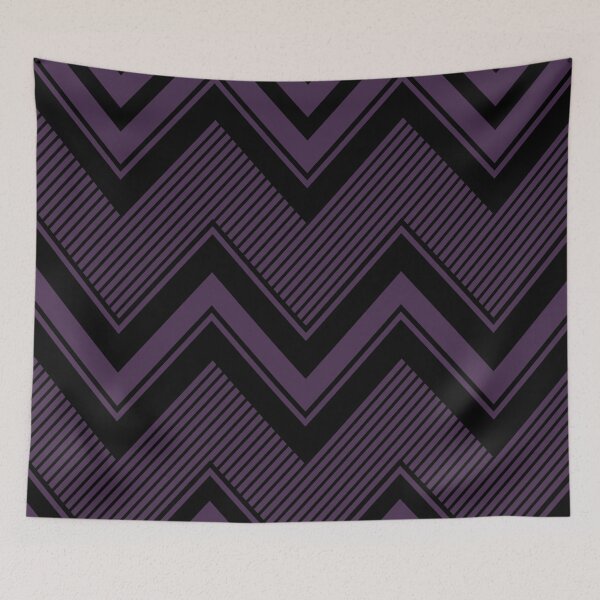 Item preview, Black and purple zig zag pattern designed and sold by BLMcreations.