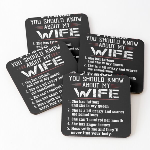 Item preview, 5 Things Youhould Know About My Wife Has Tattoos on back designed and sold by SemajshiMaah.