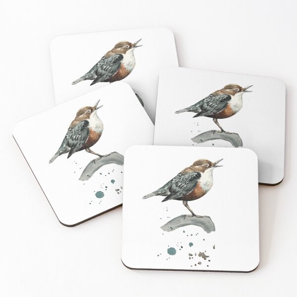 Item preview, European dipper / White-throated dipper designed and sold by Marianne Elvan Barfoed.