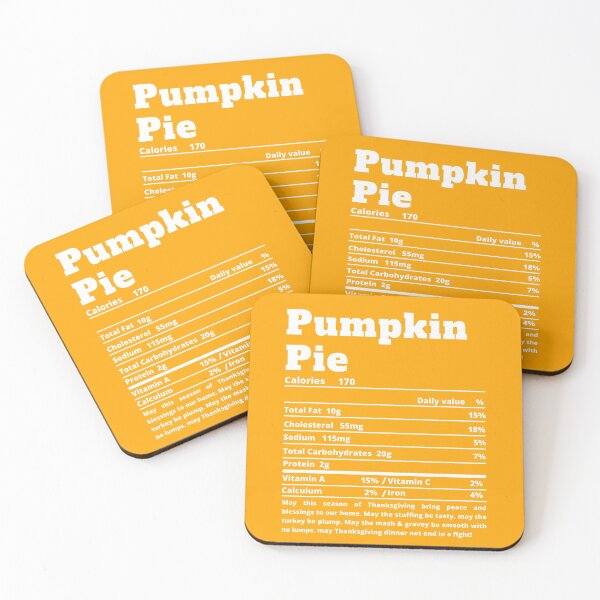 Item preview, Pumpkin Pie Nutritional Facts Funny Thanksgiving Food designed and sold by MoMasry.