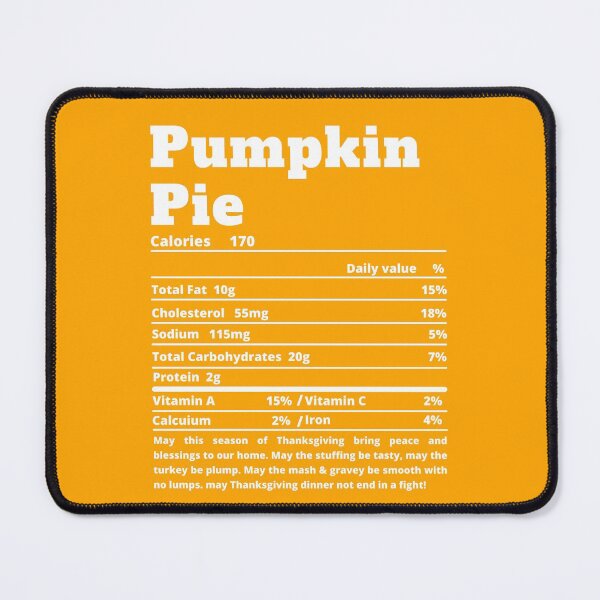 Item preview, Pumpkin Pie Nutritional Facts Funny Thanksgiving Food designed and sold by MoMasry.