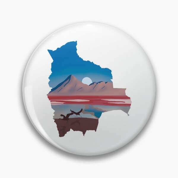 Item preview, Bolivia map and landscape designed and sold by landscapeworlds.