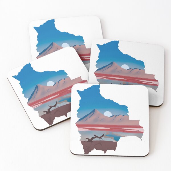 Item preview, Bolivia map and landscape designed and sold by landscapeworlds.