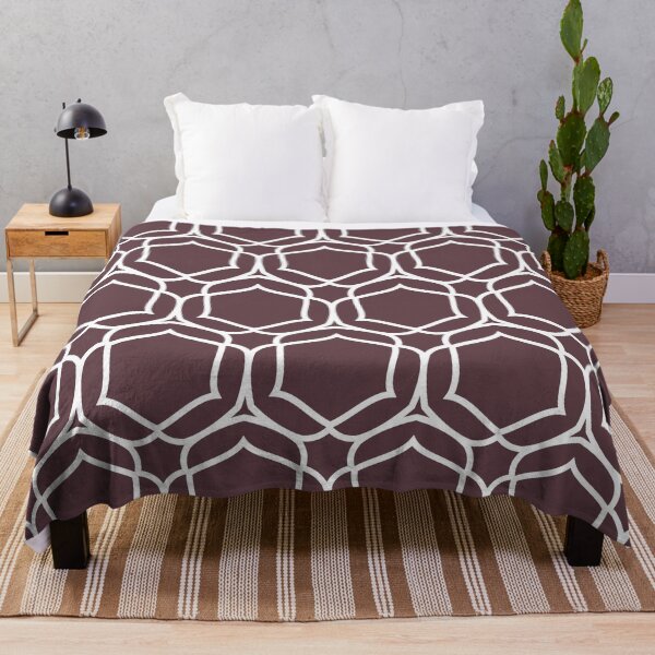 Item preview, Wine Purple and White Shape Tile Pattern 2 Coordinates w/ PPG 2022 Popular Color Gooseberry PPG1048-7 - Colour Trends - Hue - Shade designed and sold by ColorOfTheYears.