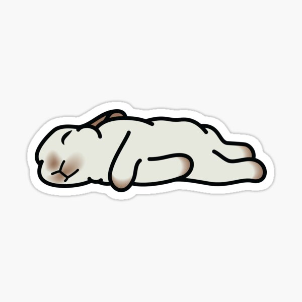 Sleeping Bunny Sticker