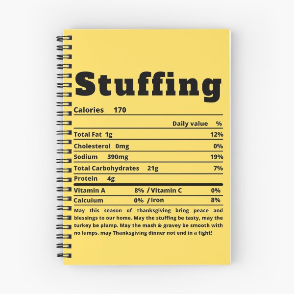 Item preview, Stuffing Nutritional Facts Funny Thanksgiving Food designed and sold by MoMasry.