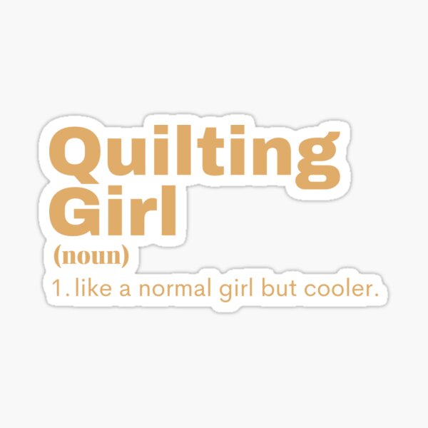 Aperçu de l'œuvre Quilting Girl - Quilting créée et vendue par DannieDesigns.