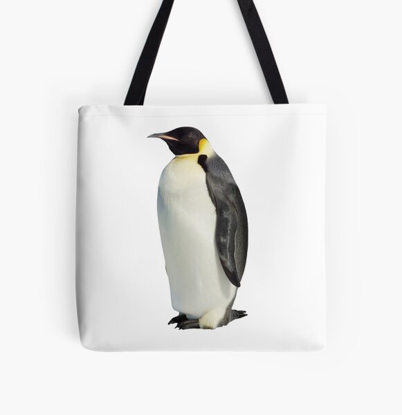 Arctic Penguin Double Side Print Black Tote Bag Purse Handbag for Women Girls 
