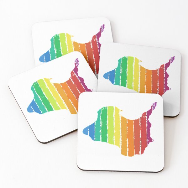 Item preview, Kelleys Island Lake Erie Map Rainbow designed and sold by BusyBeeLife.